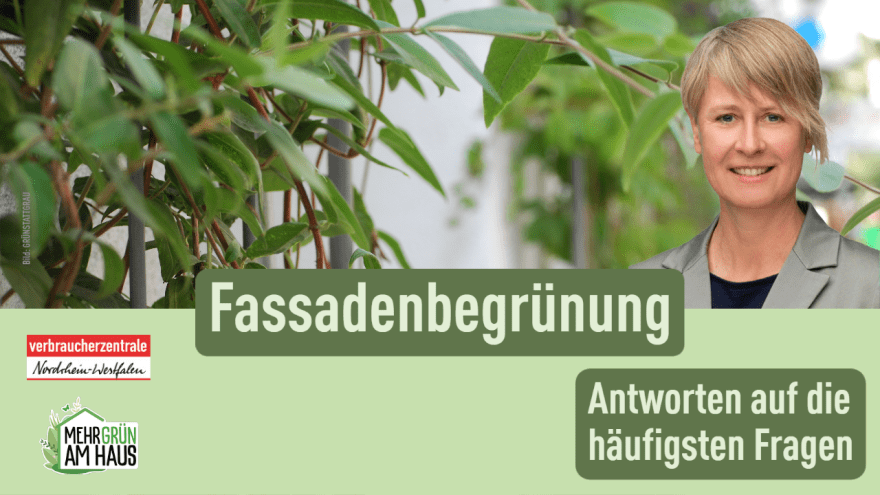 Videotitelbild FAQ zu Fassadenbegrünung, Expertin vor Fassadenbegrünung